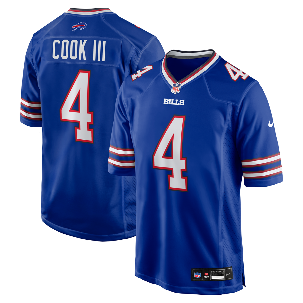 Men's Buffalo Bills James Cook III Nike  Royal Team Game Jersey