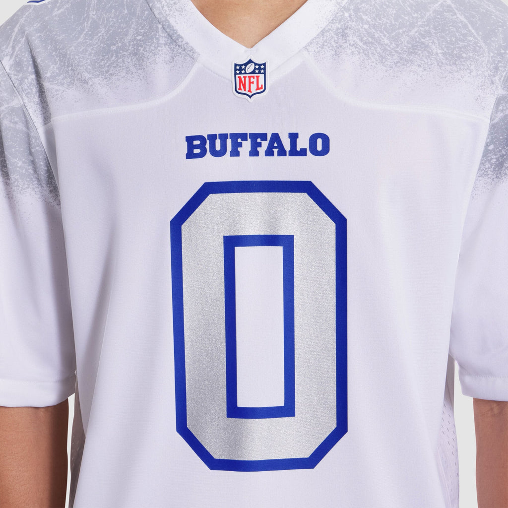 Men's Buffalo Bills Keon Coleman Nike White Rivalries Collection Game Jersey