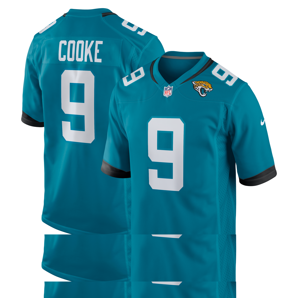 Men's Jacksonville Jaguars Logan Cooke Nike Teal Game Jersey