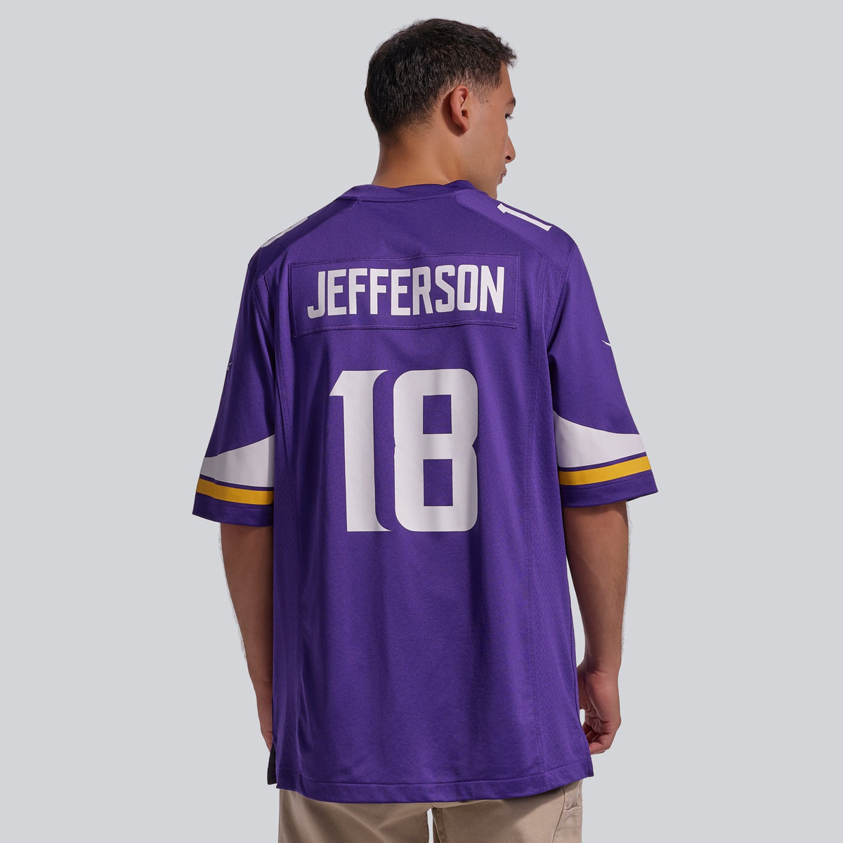 Men's Minnesota Vikings Justin Jefferson Nike White Game Player Jersey