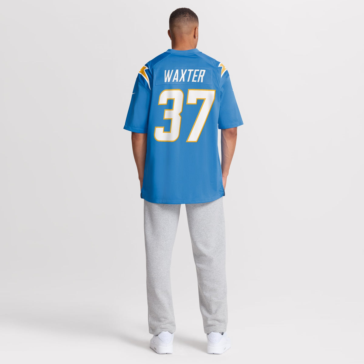 Men's Los Angeles Chargers Isas Waxter Nike  Powder Blue Team Game Jersey