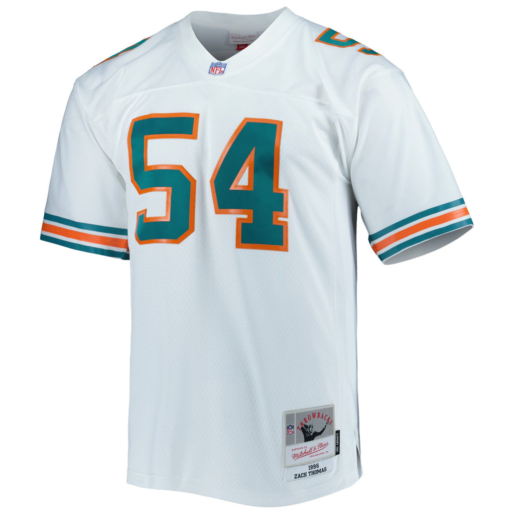 Men's Miami Dolphins Zach Thomas Mitchell & Ness Aqua Legacy Replica Jersey