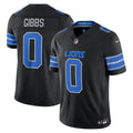 Men's Detroit Lions Jahmyr Gibbs Nike Black Alternate Vapor F.U.S.E. Stitched Limited Jersey
