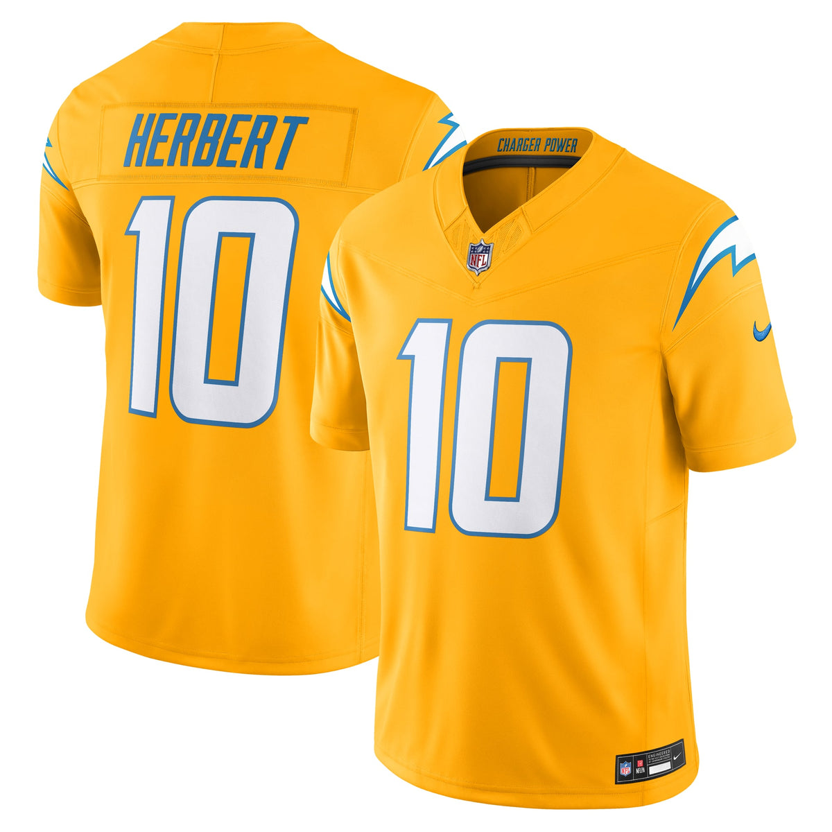 Men's Los Angeles Chargers Justin Herbert Nike Royal Vapor F.U.S.E. Limited Jersey
