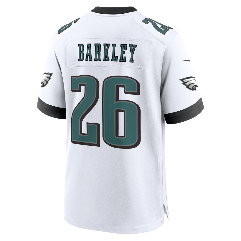 Men's Philadelphia Eagles Saquon Barkley Nike  White Game Jersey