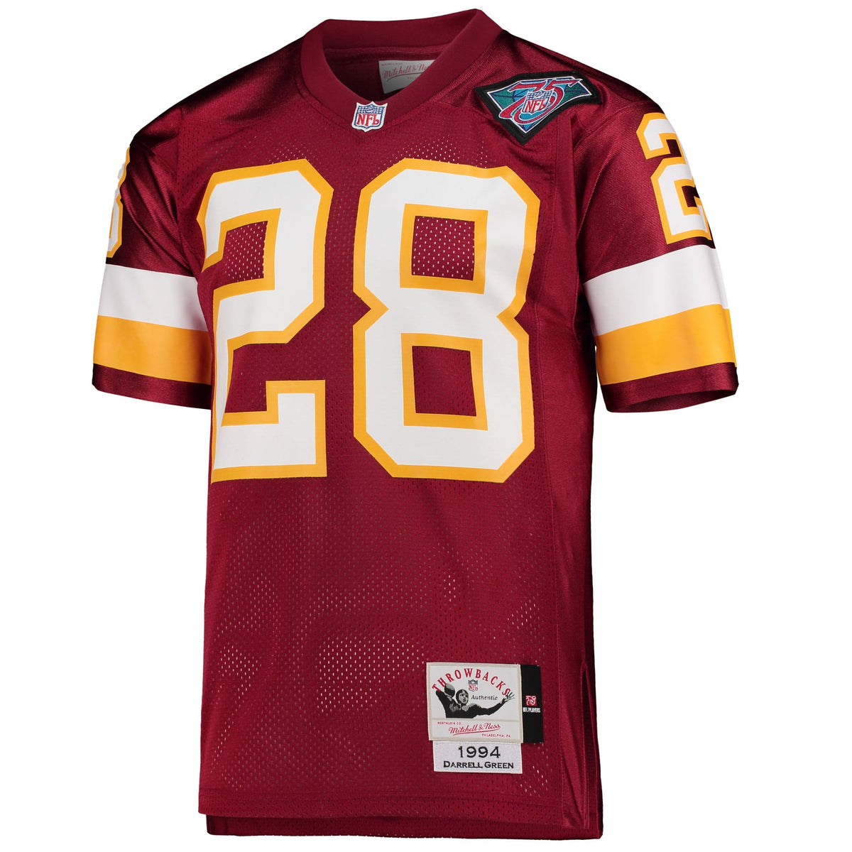 Men's Washington Football Team 1994 Darrell Green Mitchell & Ness Burgundy Authentic Throwback Retired Player Jersey