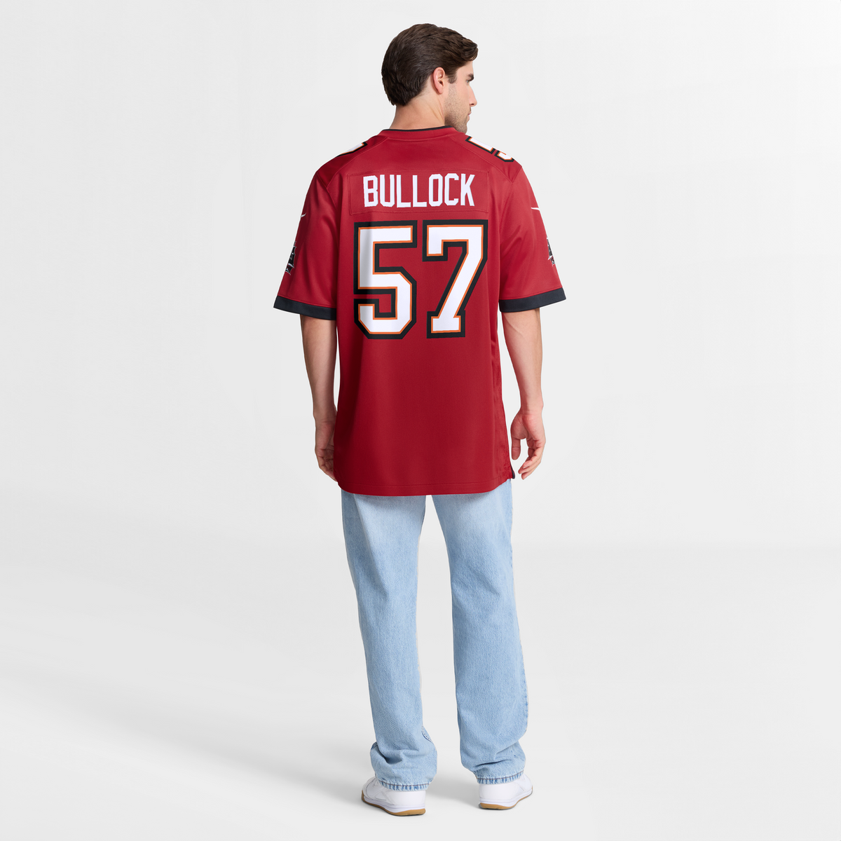 Men's Tampa Bay Buccaneers John Bullock Nike  Red Team Game Jersey