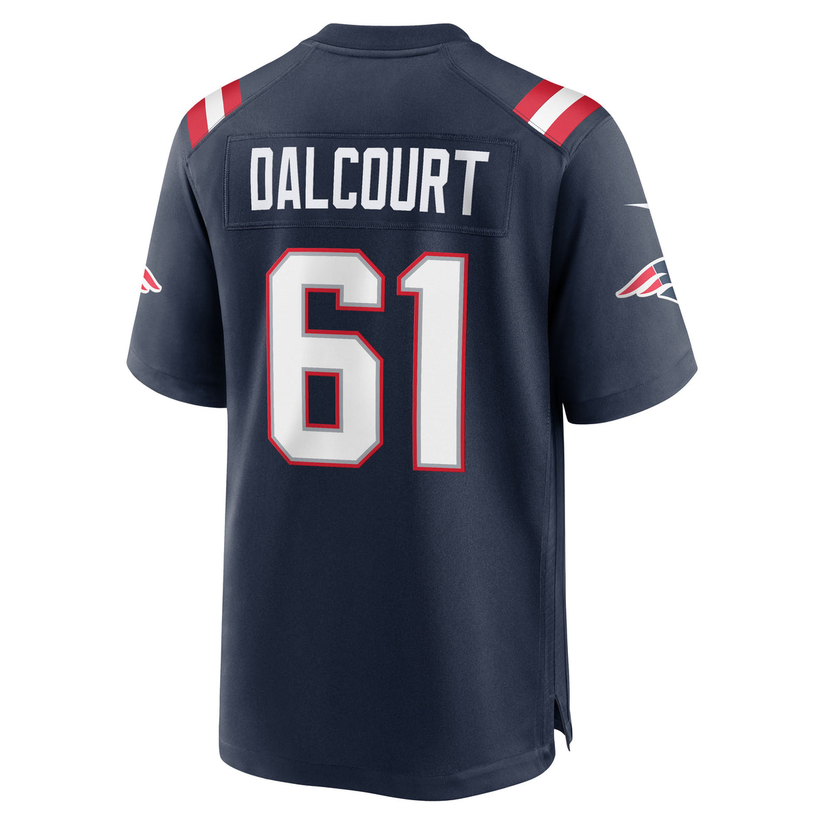 Men's New England Patriots Darrian Dalcourt Nike Navy Team Game Jersey