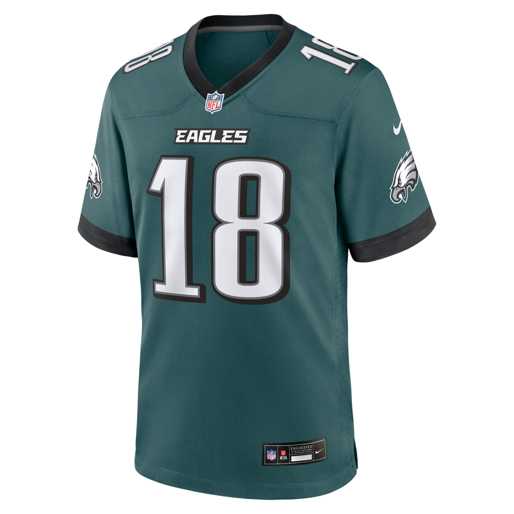 Men's Philadelphia Eagles Britain Covey Nike  Midnight Green Team Game Jersey