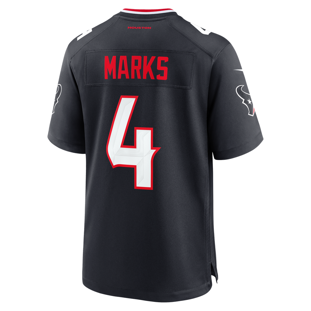 Men's Houston Texans Woody Marks Nike  Navy Team Game Jersey