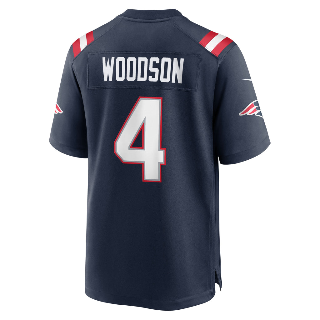Men's New England Patriots Craig Woodson Nike Navy Team Game Jersey