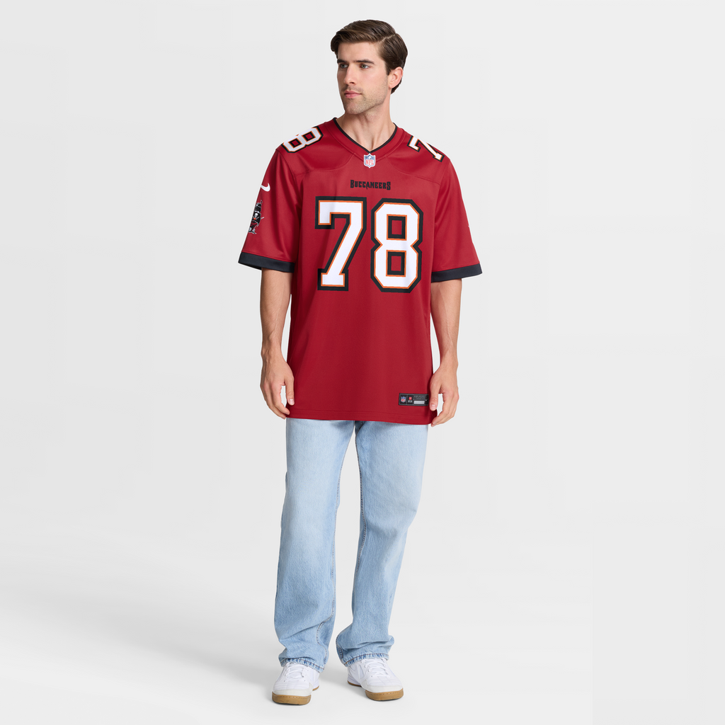 Men's Tampa Bay Buccaneers Tristan Wirfs Nike  Red  Game Jersey