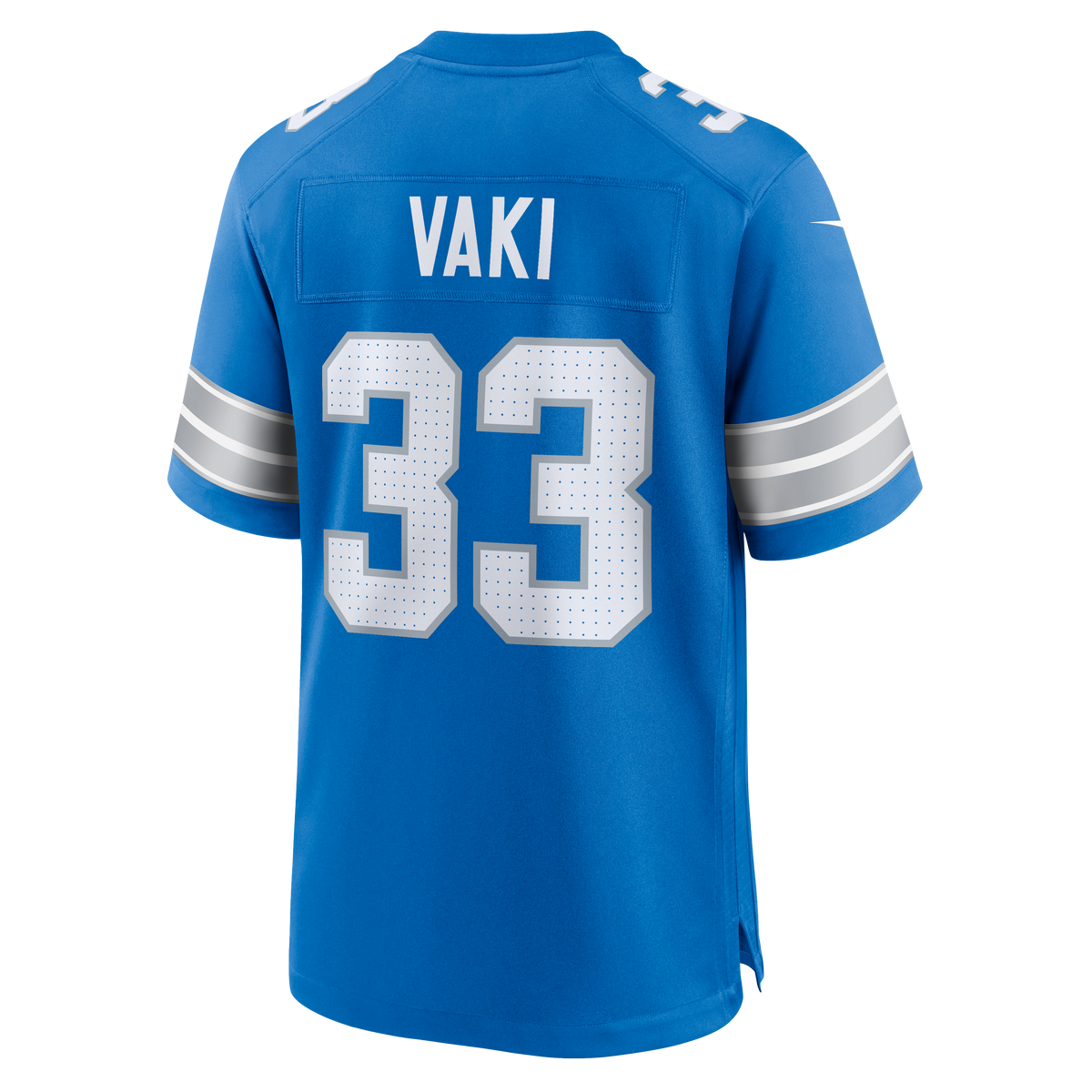 Men's Detroit Lions Sione Vaki Nike  Blue Team Game Jersey