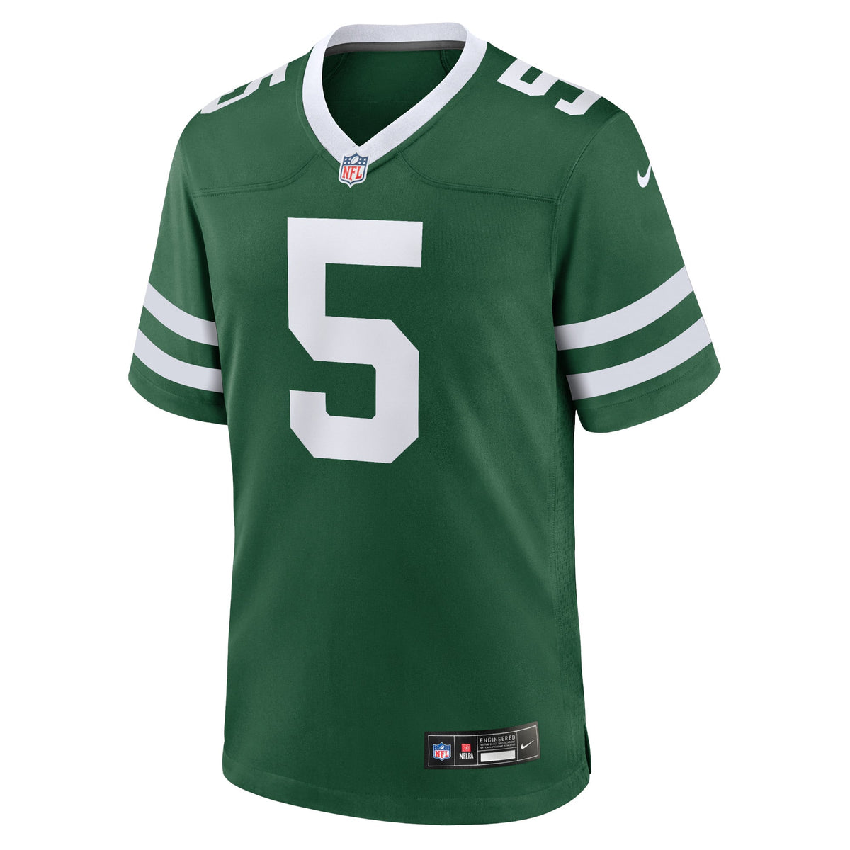 Men's New York Jets Garrett Wilson Nike Legacy Black Alternate Game Jersey