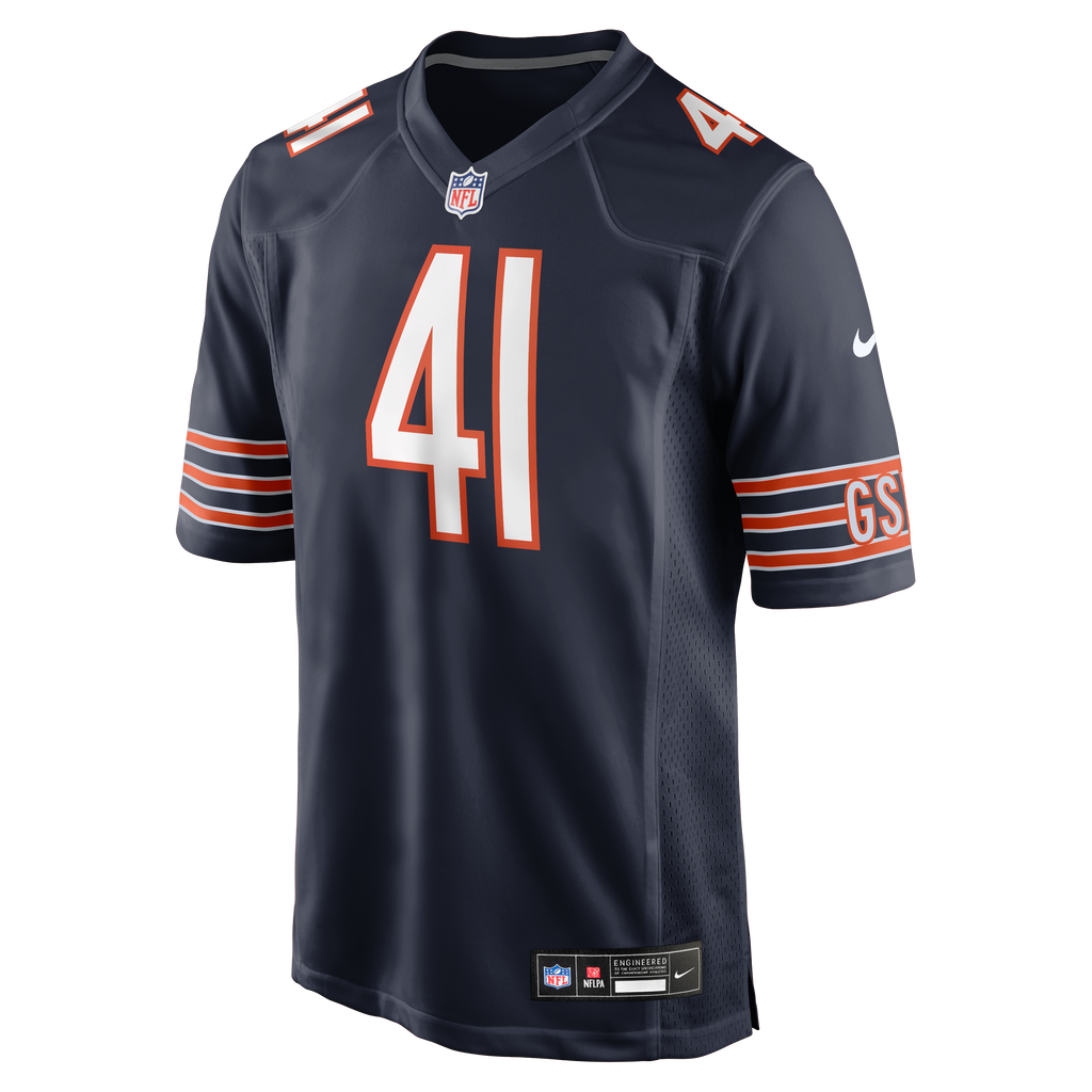 Men's Chicago Bears Brian Piccolo Nike Navy Game Retired Player Jersey