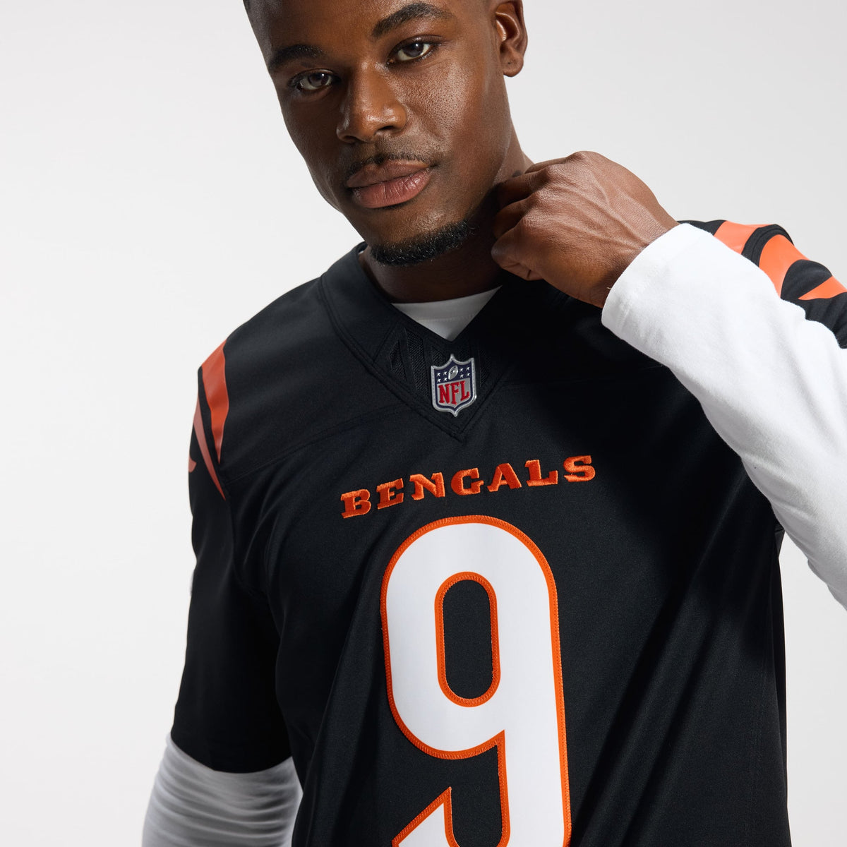 Men's Cincinnati Bengals Joe Burrow Nike Orange Alternate Vapor F.U.S.E. Stitched Limited Jersey