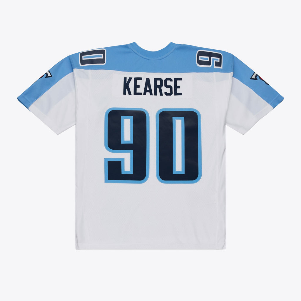 Men's Tennessee Titans Jevon Kearse Mitchell & Ness White Retired Legacy Replica Player Jersey