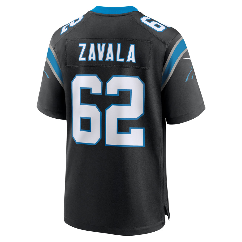 Men's Carolina Panthers Chandler Zavala Nike  Black  Game Jersey