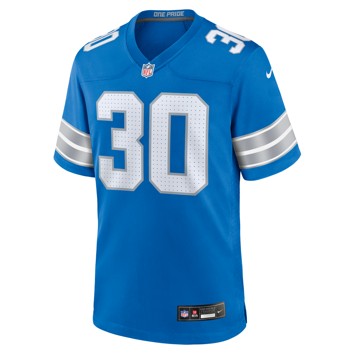 Men's Detroit Lions Khalil Dorsey Nike  Blue Team Game Jersey