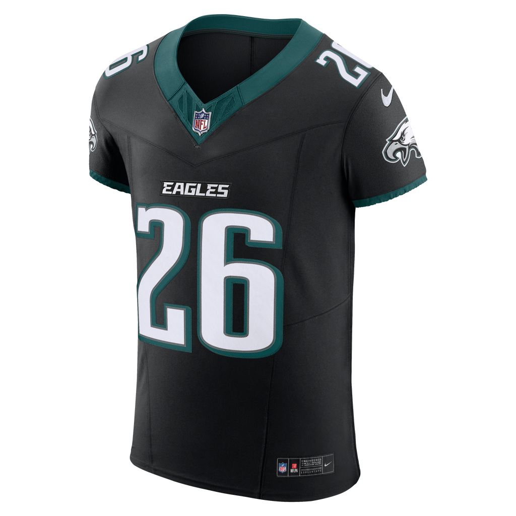 Men's Philadelphia Eagles Saquon Barkley Nike Black Alternate Vapor F.U.S.E. Elite Jersey