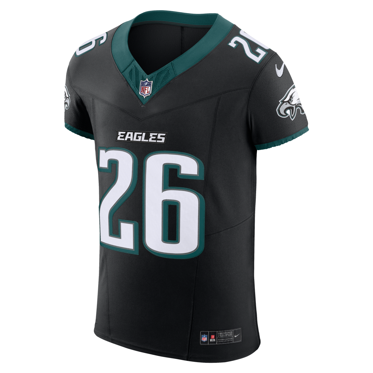 Men's Philadelphia Eagles Saquon Barkley Nike Black Alternate Vapor F.U.S.E. Elite Jersey