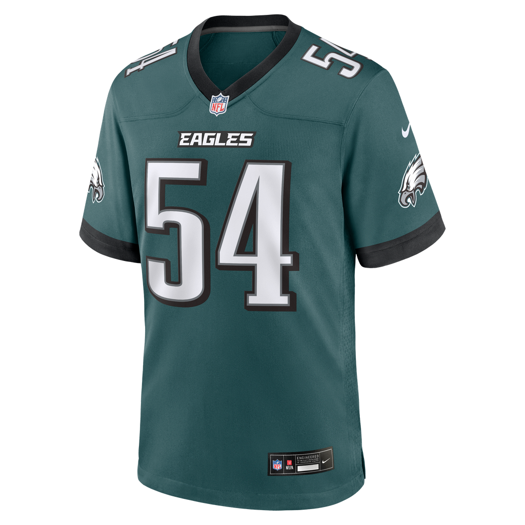 Men's Philadelphia Eagles Jeremiah Trotter Jr. Nike  Midnight Green Team Game Jersey