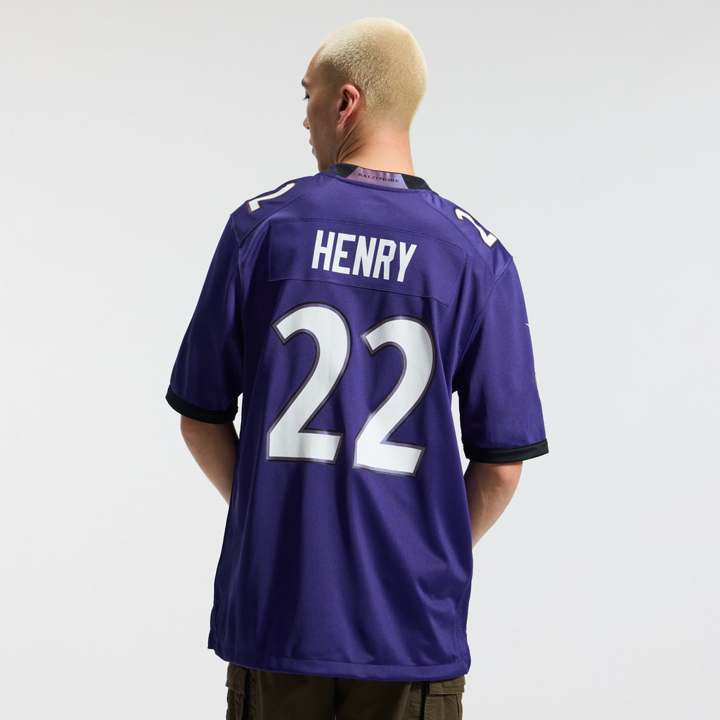 Men's Baltimore Ravens Derrick Henry Nike Purple Team Game Jersey
