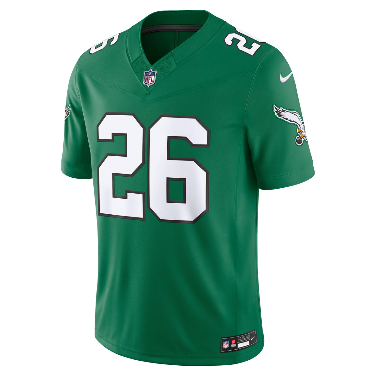 Men's Philadelphia Eagles Saquon Barkley Nike Kelly Green Alternate Vapor F.U.S.E. Stitched Limited Jersey