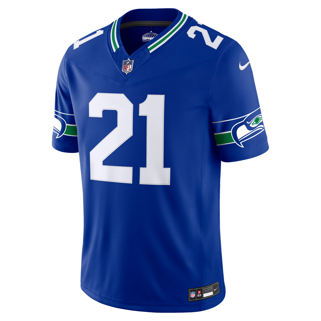Men's Seattle Seahawks Devon Witherspoon Nike College Navy Team Vapor F.U.S.E. Stitched Limited Jersey
