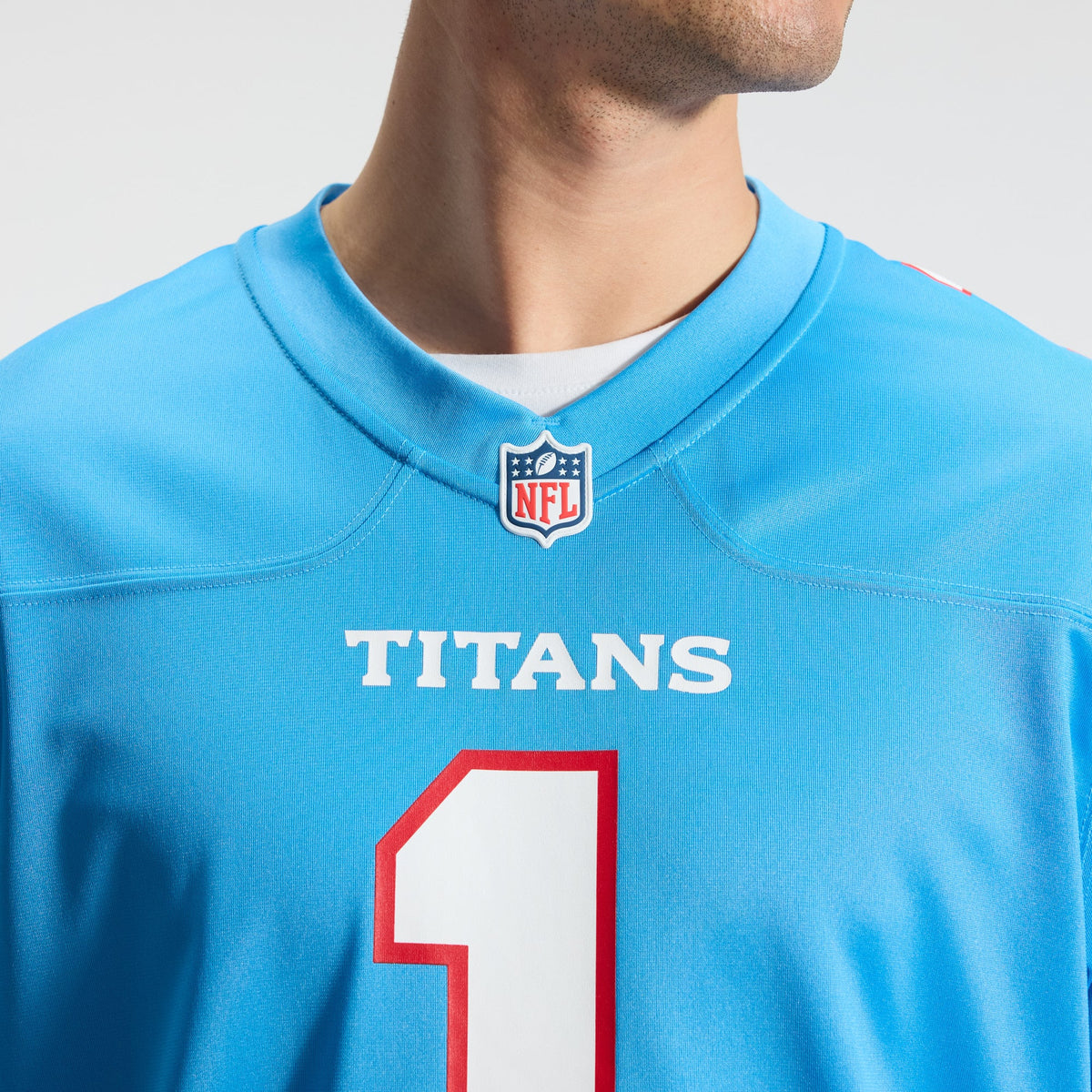 Men's Tennessee Titans Cameron Ward Nike Light Blue Game Jersey