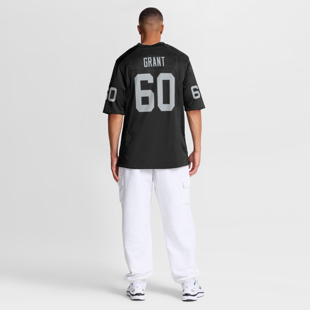 Men's Las Vegas Raiders Charles Grant Nike  Black Team Game Jersey