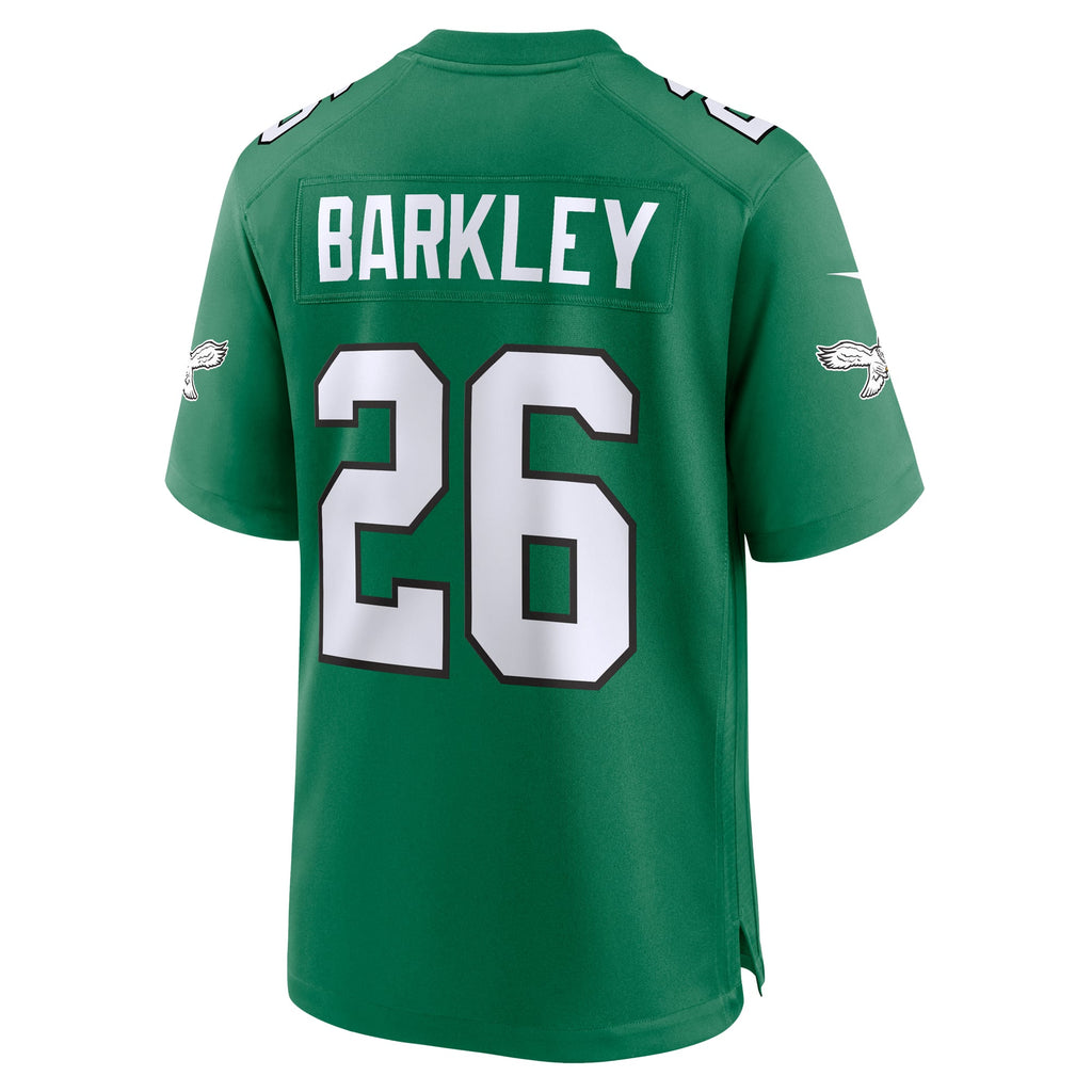 Men's Philadelphia Eagles Saquon Barkley Nike  Midnight Green Team Game Jersey