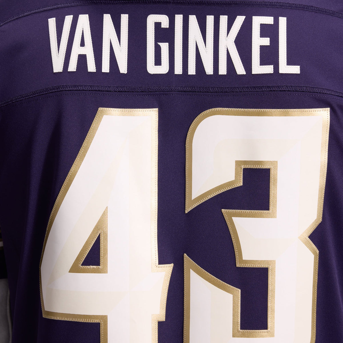 Men's Minnesota Vikings Andrew Van Ginkel Nike Purple 2026 Rivalries Collection Stitched Limited Jersey