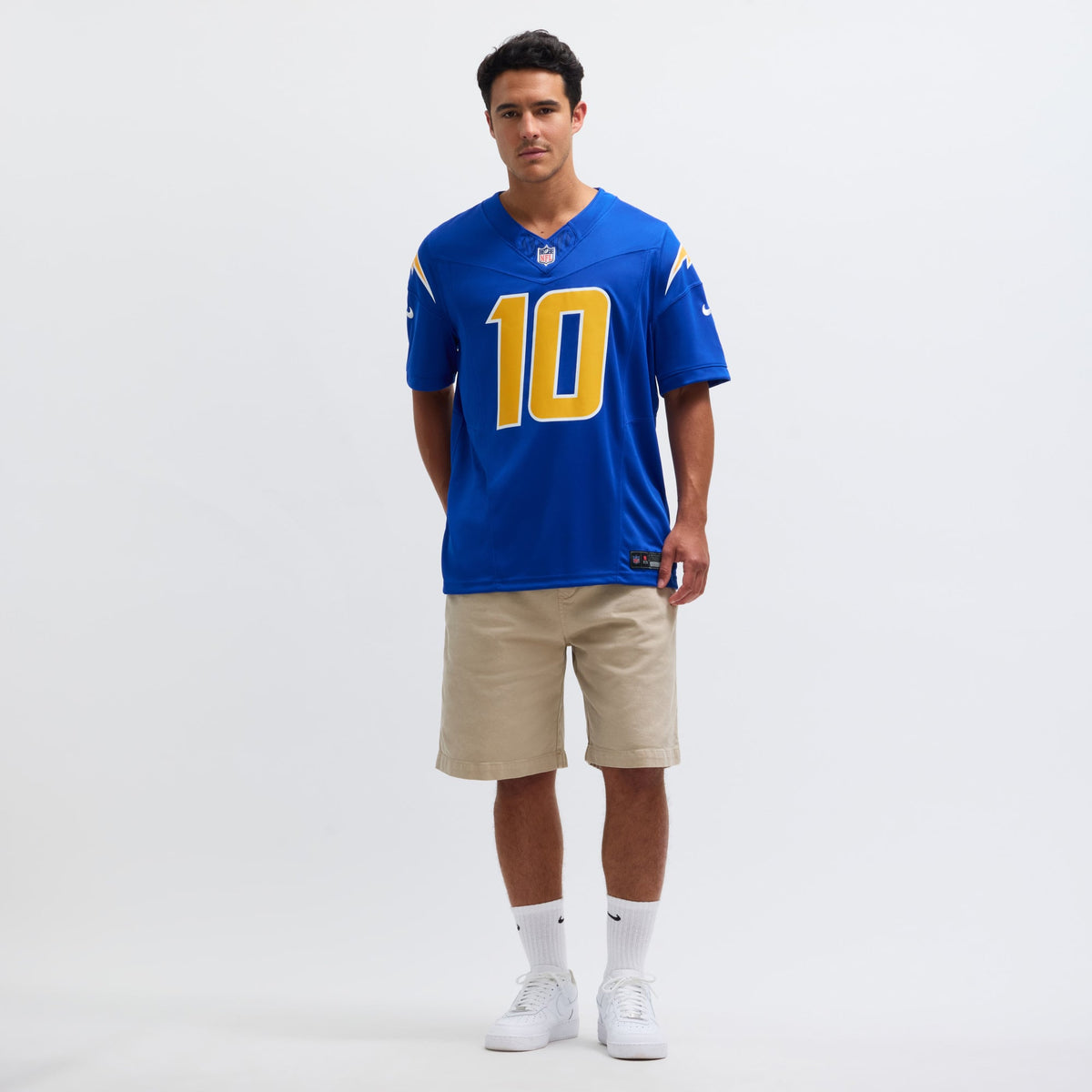 Men's Los Angeles Chargers Justin Herbert Nike Gold Alternate Charger Power Vapor F.U.S.E. Limited Jersey