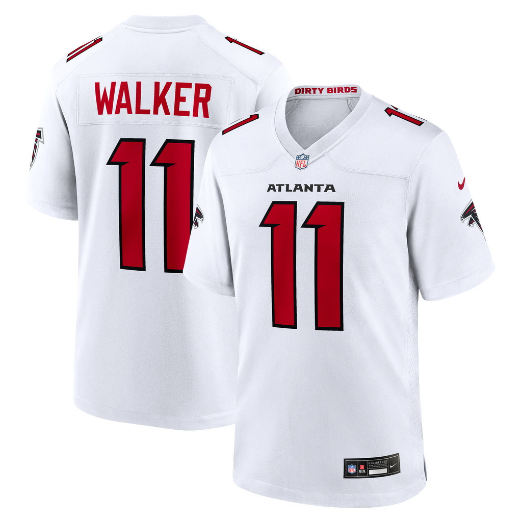 Men's Atlanta Falcons Jalon Walker Nike White Game Jersey