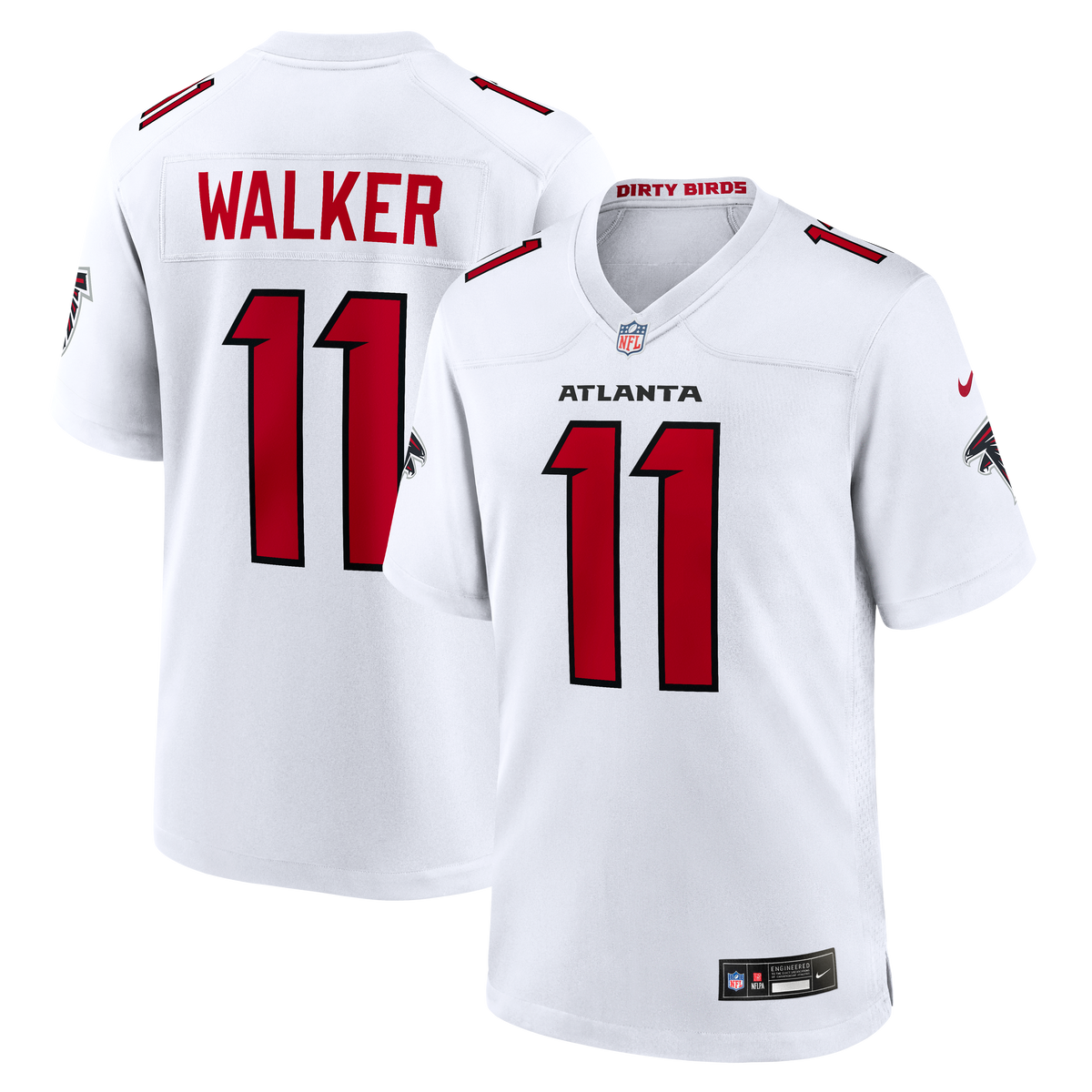 Men's Atlanta Falcons Jalon Walker Nike Red Game Jersey
