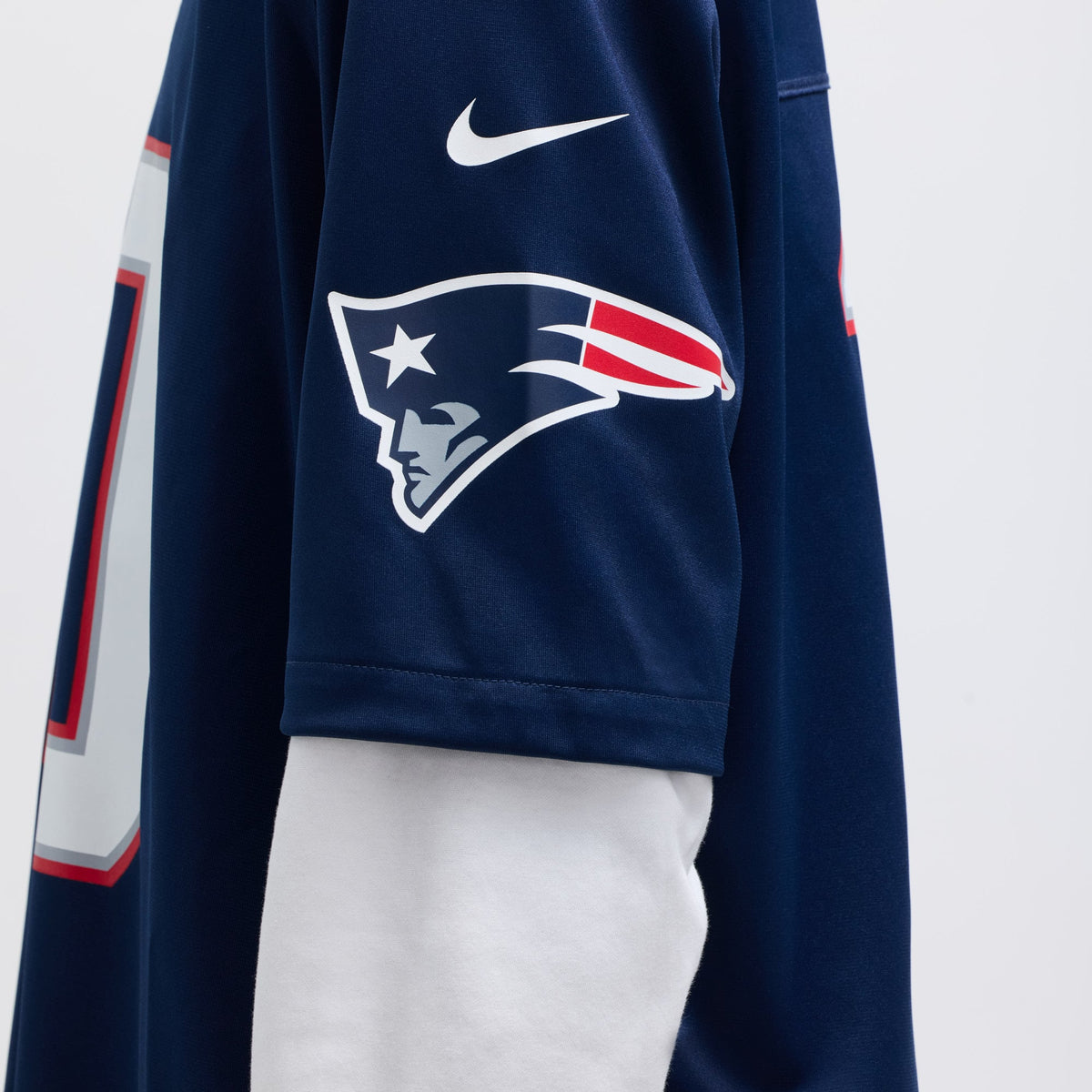 Men's New England Patriots Drake Maye Nike White  Player Game Jersey