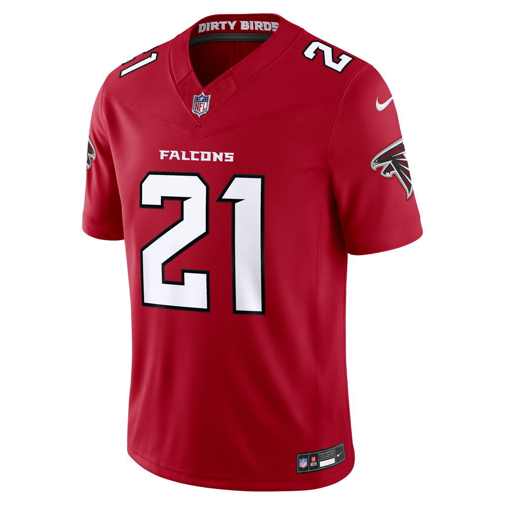 Men's Atlanta Falcons Deion Sanders Nike Black Alternate Throwback Vapor F.U.S.E. Stitched Retired Limited Jersey