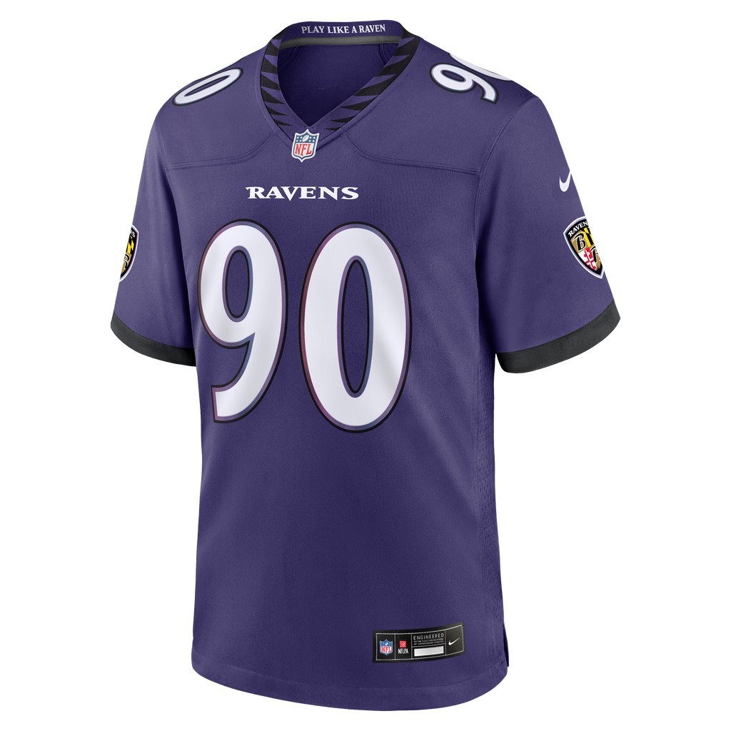Men's Baltimore Ravens Aeneas Peebles Nike Purple Team Game Jersey