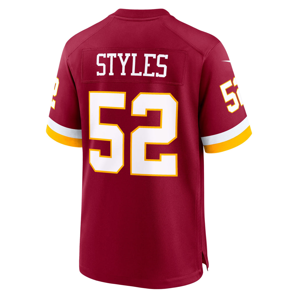 Men's Washington Commanders Sonny Styles Nike White Game Super Bowl Era Jersey