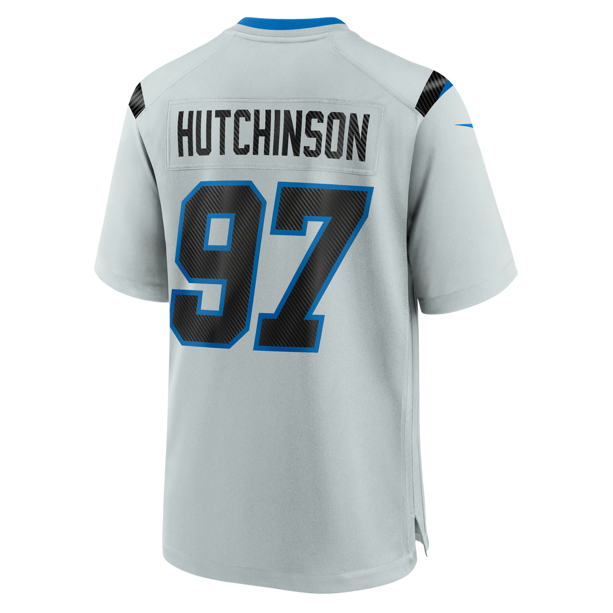Men's Detroit Lions Aidan Hutchinson Nike Silver 2026 Rivalries Collection Game Jersey