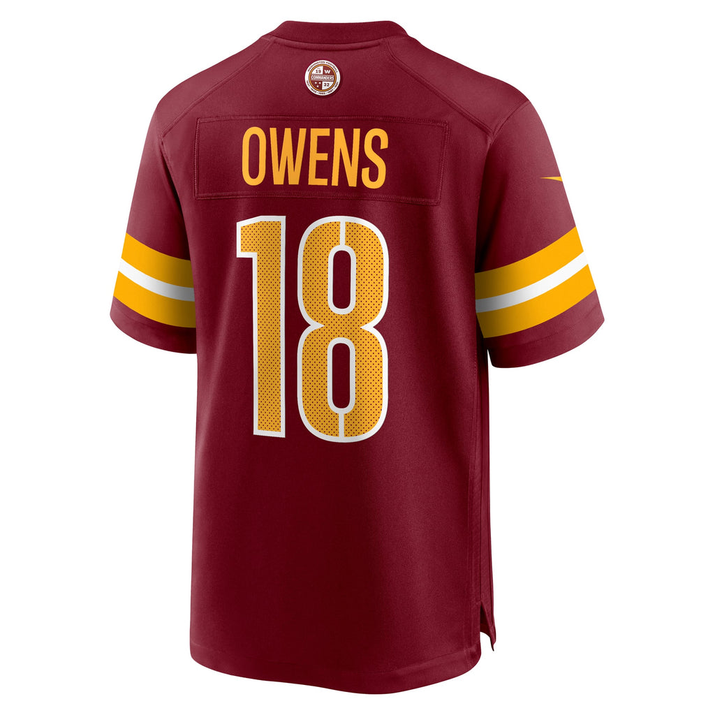 Men's Washington Commanders Tyler Owens Nike  Burgundy Team Game Jersey