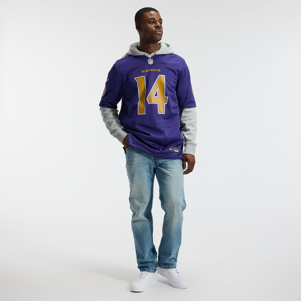 Men's Baltimore Ravens Kyle Hamilton Nike Purple Alternate Game Jersey