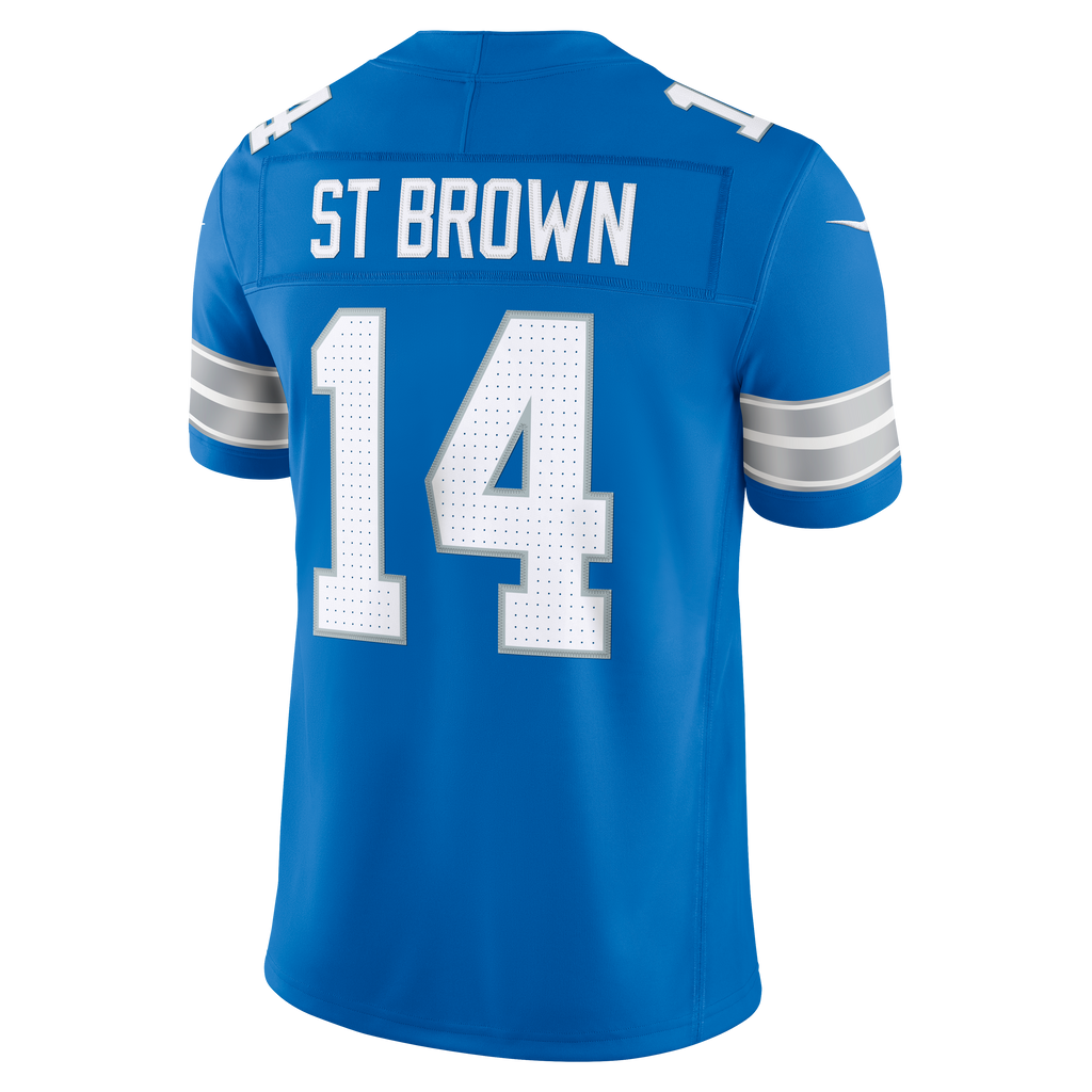Men's Detroit Lions Amon-Ra St. Brown Nike Black Alternate Vapor F.U.S.E. Stitched Limited Jersey