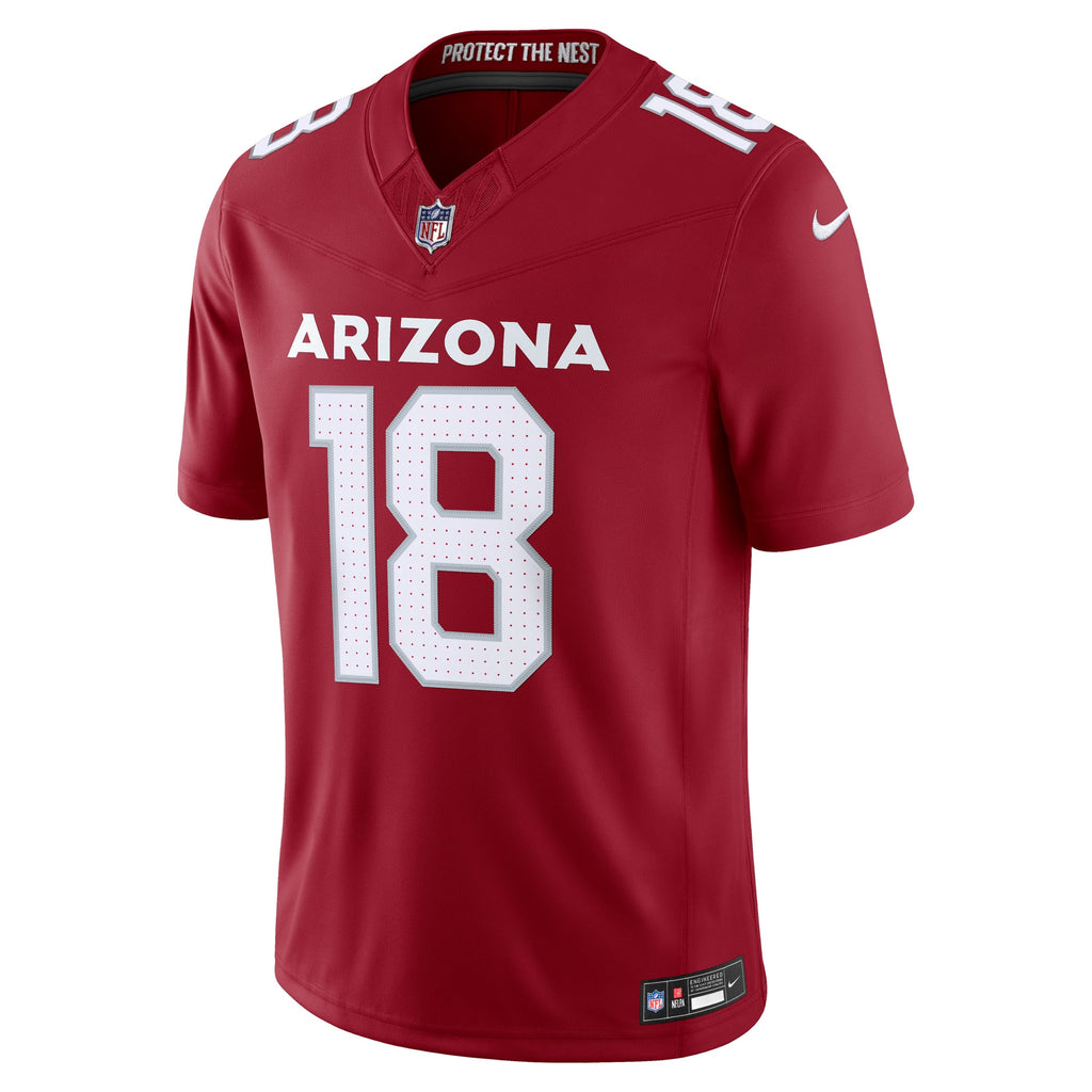 Men's Arizona Cardinals Marvin Harrison Jr. Nike Cardinal Team Vapor F.U.S.E. Stitched Limited Jersey