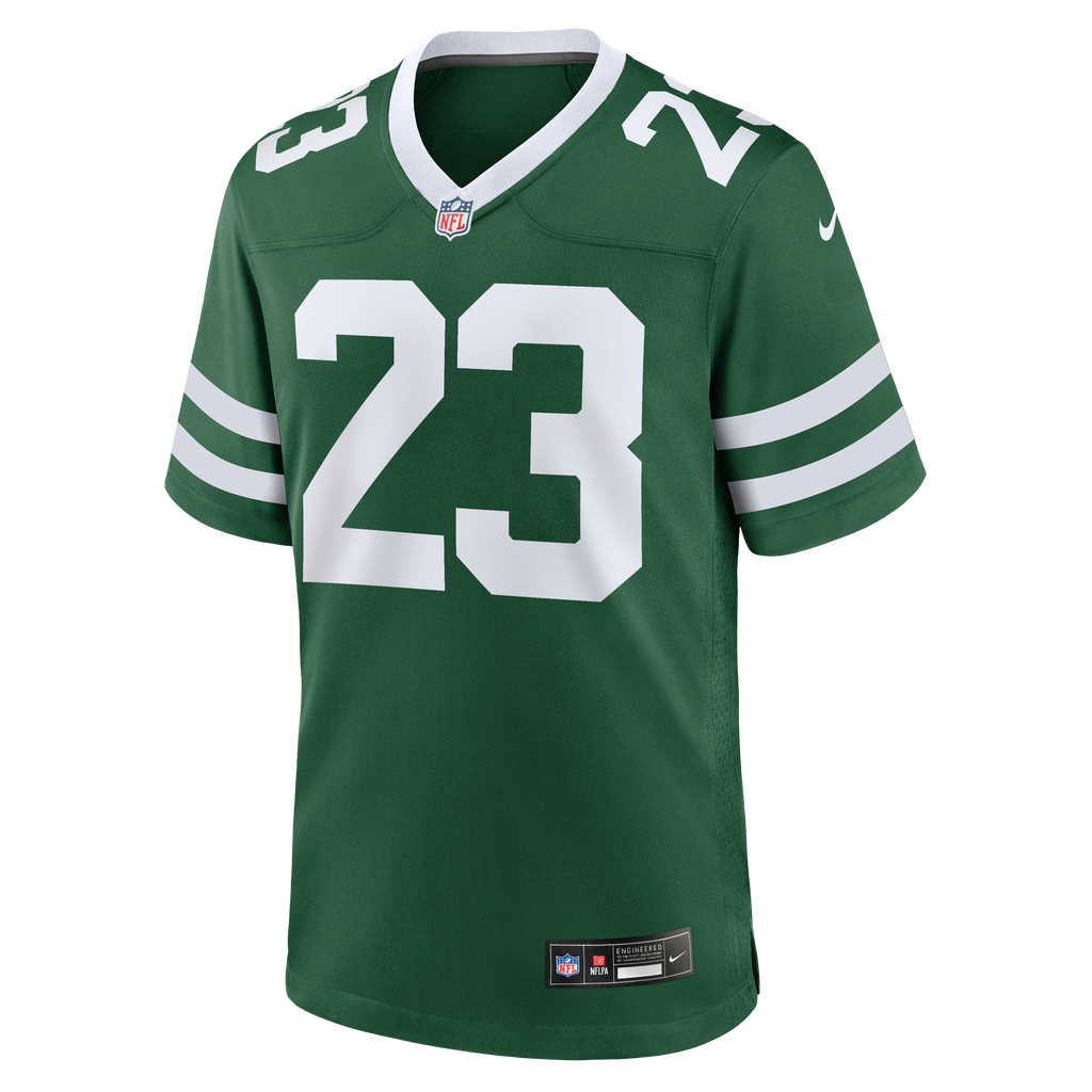 Men's New York Jets Azareye'h Thomas Nike Legacy Green Team Game Jersey