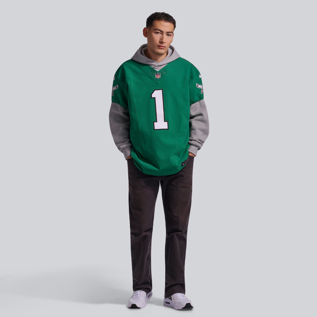 Men's Philadelphia Eagles Jalen Hurts Nike Midnight Green Team Vapor F.U.S.E. Elite Jersey