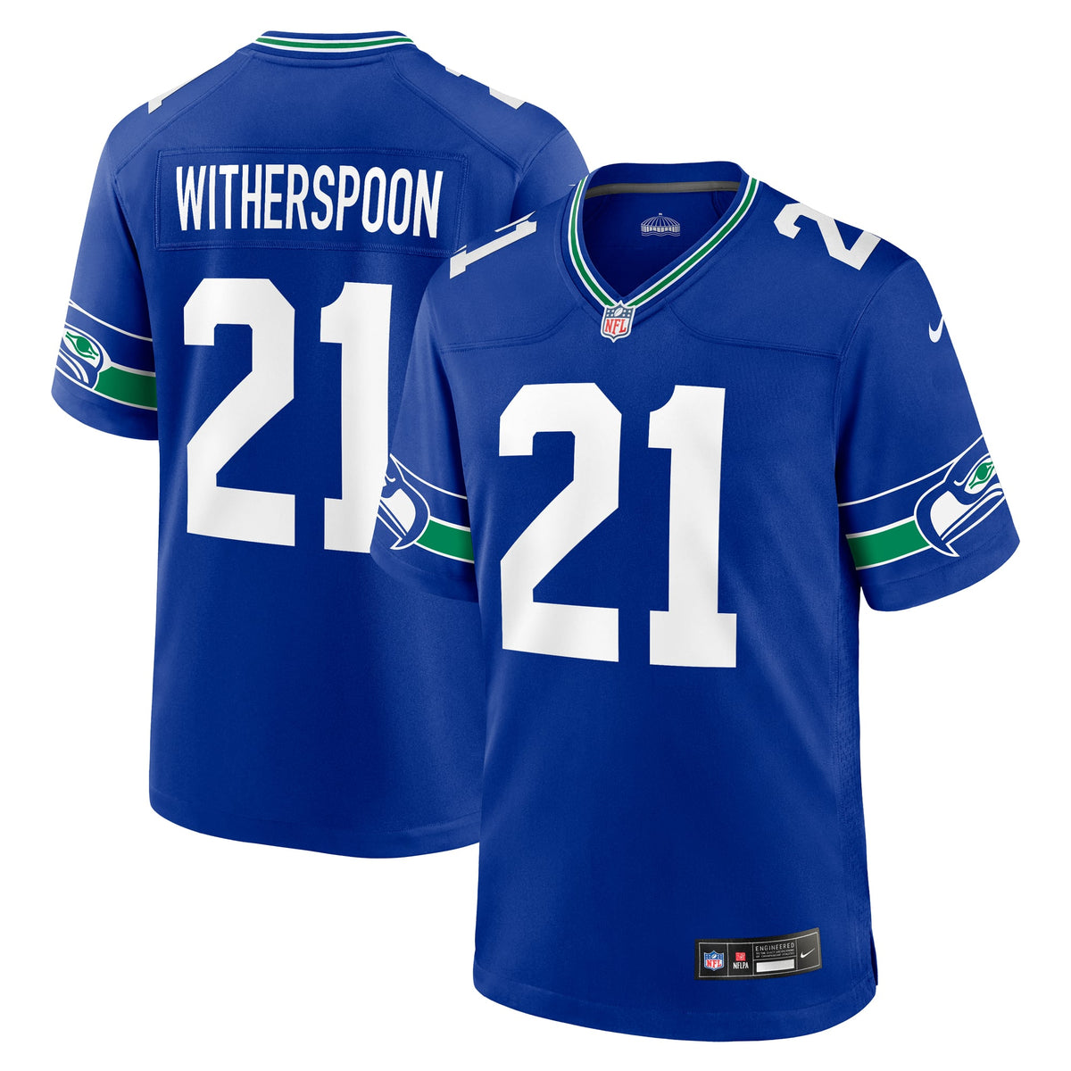 Men's Seattle Seahawks Devon Witherspoon Nike  College Navy  Game Jersey