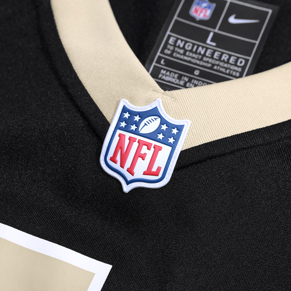 Men's New Orleans Saints Justin Reid Nike  Black Team Game Jersey