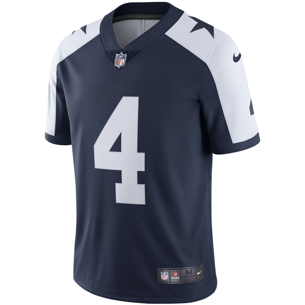 Men's Dallas Cowboys Dak Prescott Nike White Vapor Limited Player Jersey